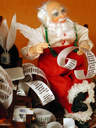 Santa's Checklist - One-Of-A-Kind Doll by Tanya Abaimova. Characters Gallery 
