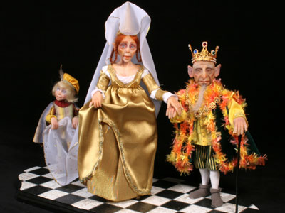 The Royal Couple - One-of-a-kind Art Doll by Tanya Abaimova