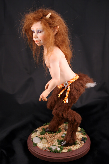 Goat Girl - One-Of-A-Kind Doll by Tanya Abaimova. Creatures Gallery 