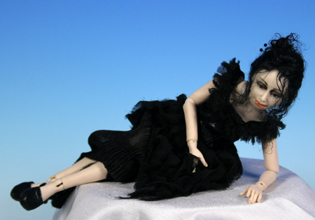 Color: Black - One-Of-A-Kind Doll by Tanya Abaimova. Ball-Jointed Dolls Gallery 