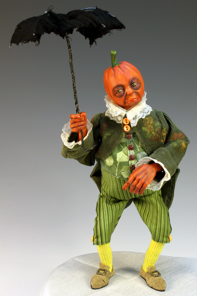 Pumpkinhead - One-Of-A-Kind Doll by Tanya Abaimova. Creatures Gallery 