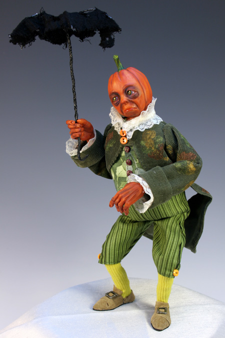 Pumpkinhead - One-Of-A-Kind Doll by Tanya Abaimova. Creatures Gallery 