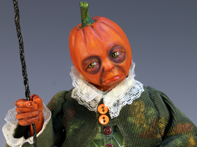 Pumpkinhead - One-of-a-kind Art Doll by Tanya Abaimova