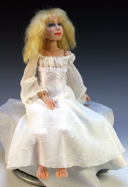 Color: White - One-Of-A-Kind Doll by Tanya Abaimova. Ball-Jointed Dolls Gallery 