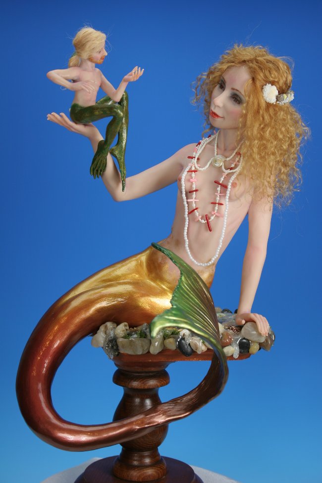 Prelude to a Kiss - One-Of-A-Kind Doll by Tanya Abaimova. Creatures Gallery 