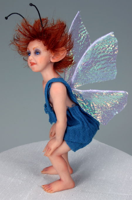 Blue Pixie - One-Of-A-Kind Doll by Tanya Abaimova. Creatures Gallery 