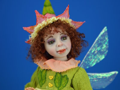 Sweet Pea Fairy - One-of-a-kind Art Doll by Tanya Abaimova