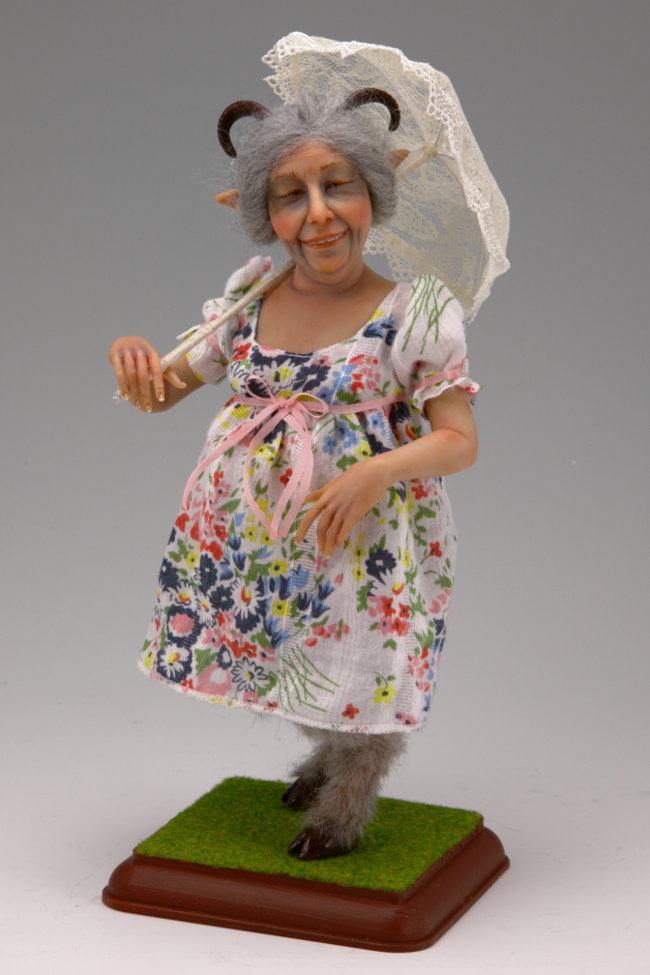 Lovely Day for a Walk - One-Of-A-Kind Doll by Tanya Abaimova. Creatures Gallery 
