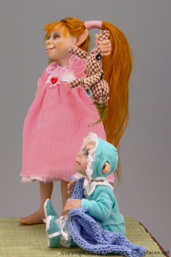 Big Sister - One-Of-A-Kind Doll by Tanya Abaimova. Creatures Gallery 