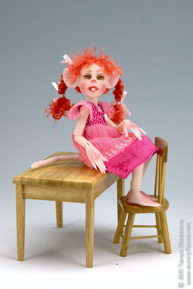 Ruby - One-Of-A-Kind Doll by Tanya Abaimova. Ball-Jointed Dolls Gallery 