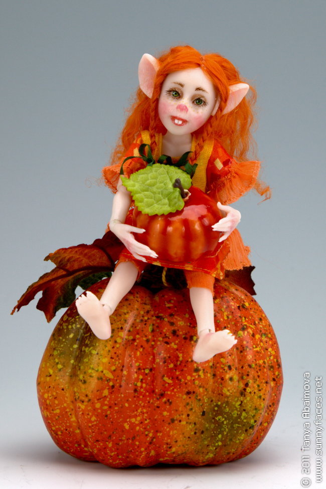 Pumpkin - One-Of-A-Kind Doll by Tanya Abaimova. Ball-Jointed Dolls Gallery 