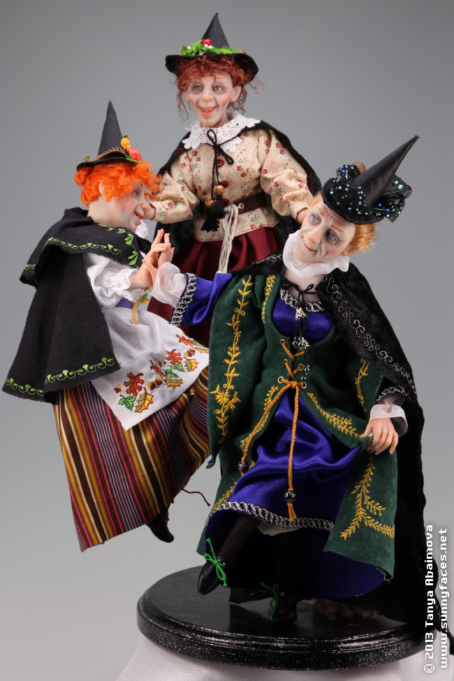 Dancing Witches - One-Of-A-Kind Doll by Tanya Abaimova. Characters Gallery 