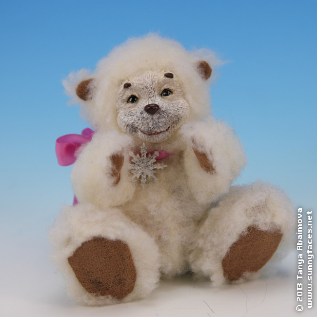 Snowflake - One-Of-A-Kind Doll by Tanya Abaimova. Soft Sculptures Gallery 