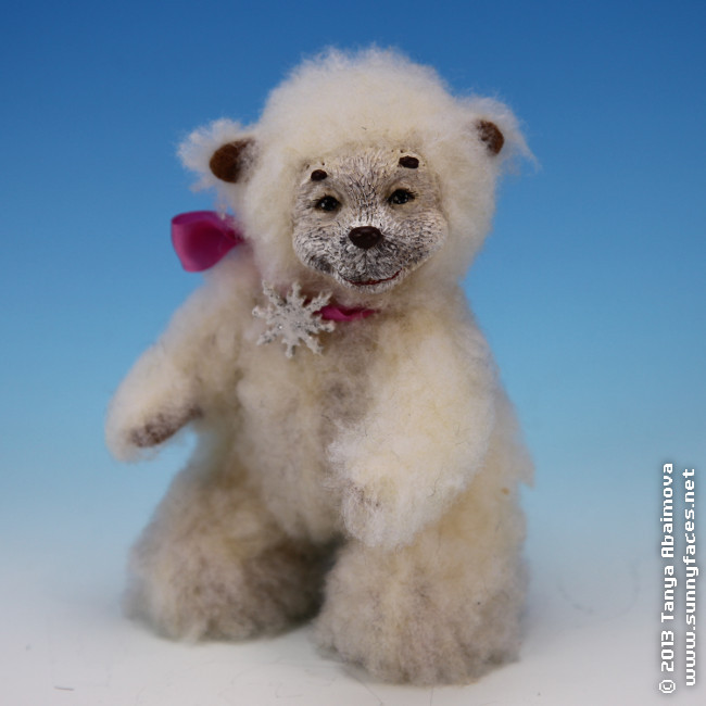 Snowflake - One-Of-A-Kind Doll by Tanya Abaimova. Soft Sculptures Gallery 