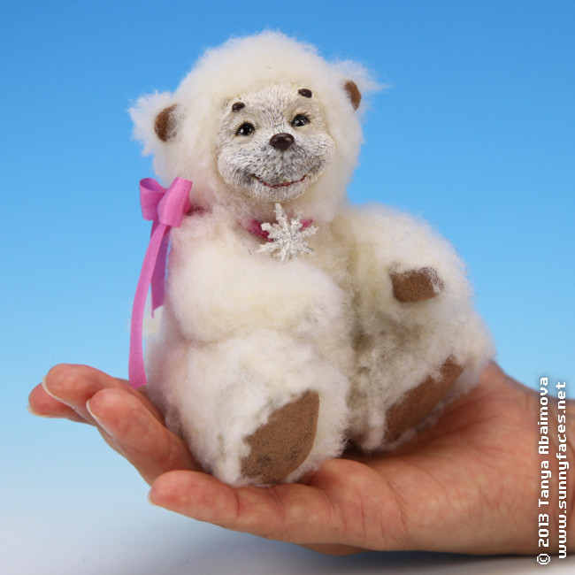 Snowflake - One-Of-A-Kind Doll by Tanya Abaimova. Soft Sculptures Gallery 