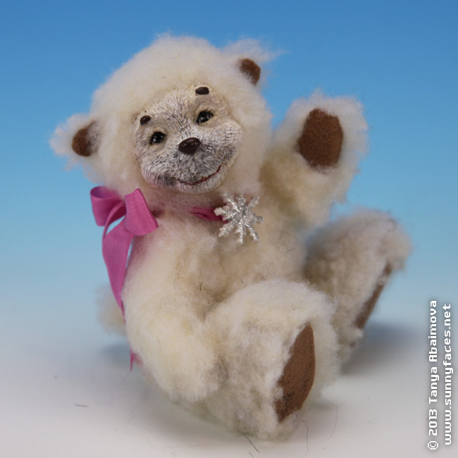 Snowflake - One-Of-A-Kind Doll by Tanya Abaimova. Soft Sculptures Gallery 