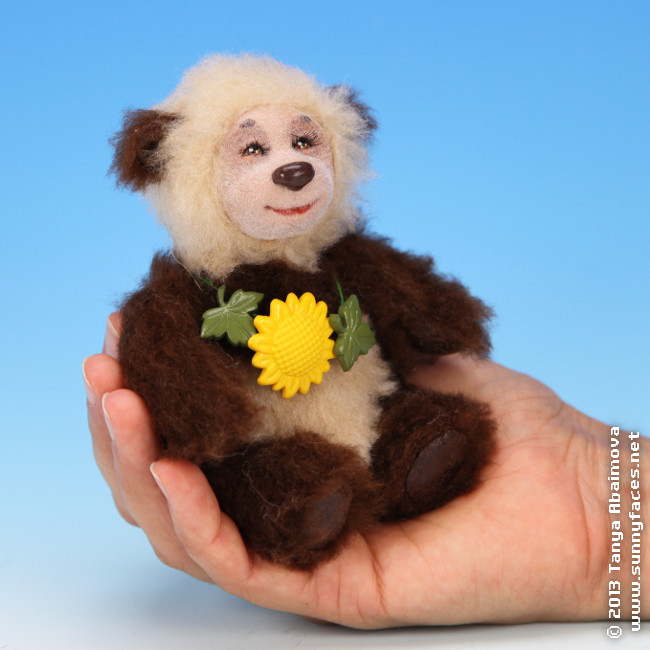 Flower - One-Of-A-Kind Doll by Tanya Abaimova. Soft Sculptures Gallery 