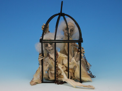 Caged - One-of-a-kind Art Doll by Tanya Abaimova