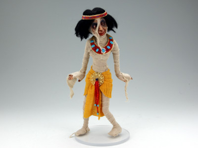 Mummette in Yellow - One-of-a-kind Art Doll by Tanya Abaimova