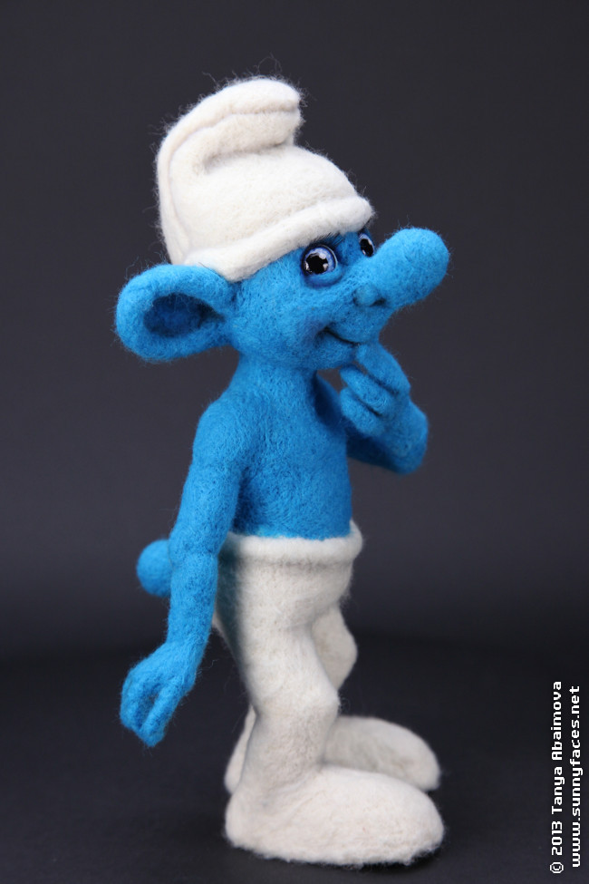 Smurf - One-Of-A-Kind Doll by Tanya Abaimova. Soft Sculptures Gallery 