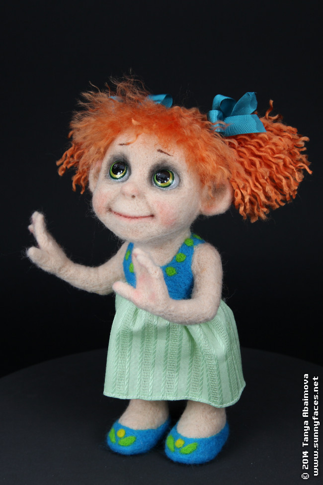 Anne - One-Of-A-Kind Doll by Tanya Abaimova. Soft Sculptures Gallery 