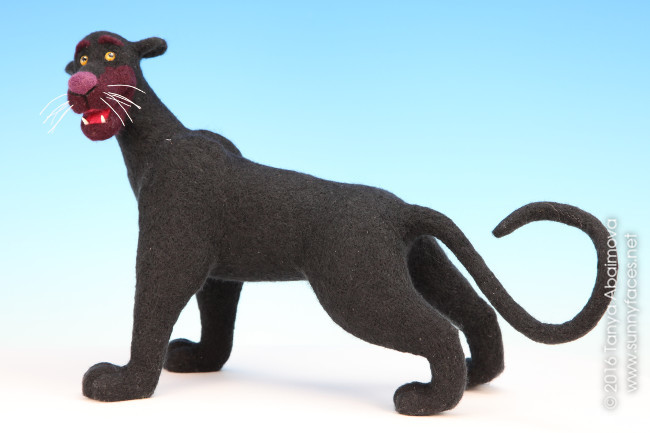 Bagheera - One-Of-A-Kind Doll by Tanya Abaimova. Soft Sculptures Gallery 