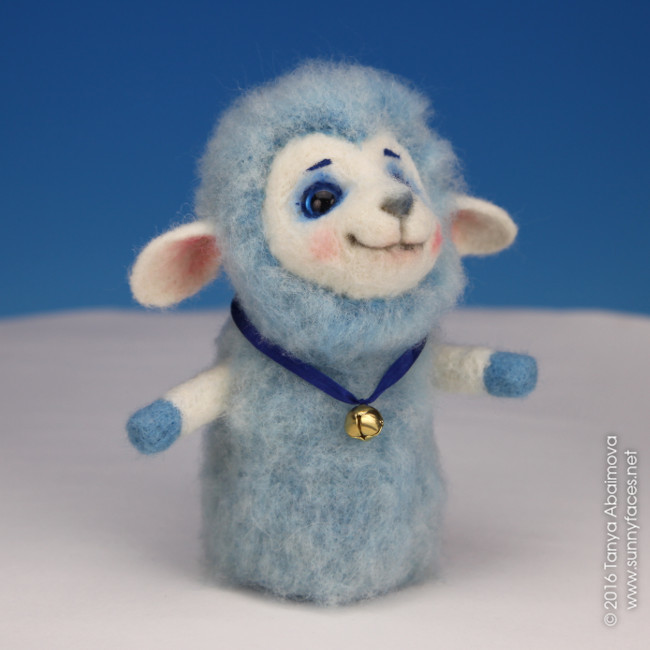 Little Sheep - One-Of-A-Kind Doll by Tanya Abaimova. Soft Sculptures Gallery 