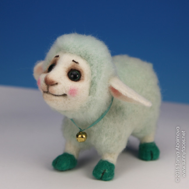 Mint - One-Of-A-Kind Doll by Tanya Abaimova. Soft Sculptures Gallery 