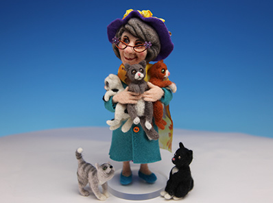 Mrs. Coldmilk  - One-of-a-kind Art Doll by Tanya Abaimova
