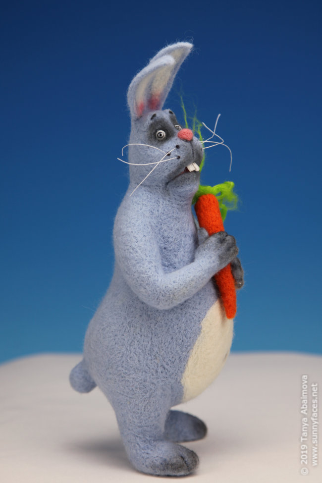 Bunny - One-Of-A-Kind Doll by Tanya Abaimova. Soft Sculptures Gallery 