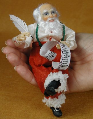 Santa's Checklist - One-Of-A-Kind Doll by Tanya Abaimova. Characters Gallery 