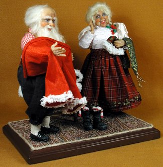 Santa's Old Costume - One-Of-A-Kind Doll by Tanya Abaimova. Characters Gallery 