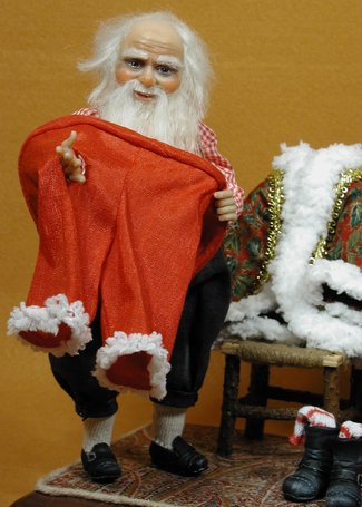 Santa's Old Costume - One-Of-A-Kind Doll by Tanya Abaimova. Characters Gallery 