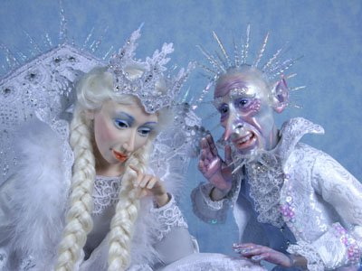 Ice Queen - One-of-a-kind Art Doll by Tanya Abaimova