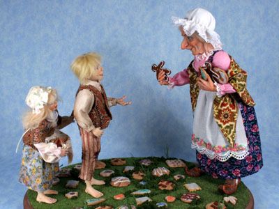Hansel and Gretel - One-of-a-kind Art Doll by Tanya Abaimova