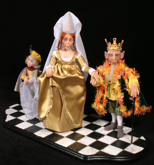 The Royal Couple - One-Of-A-Kind Doll by Tanya Abaimova. Creatures Gallery 