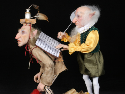 The Biographer's Shop - One-of-a-kind Art Doll by Tanya Abaimova