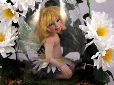 Daisy Fairy - One-of-a-kind Art Doll by Tanya Abaimova