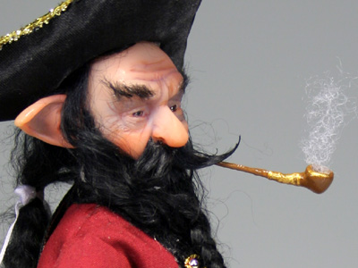 Captain Black Beard - One-of-a-kind Art Doll by Tanya Abaimova