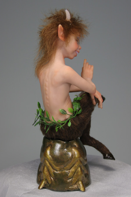 Young Satyr - One-Of-A-Kind Doll by Tanya Abaimova. Creatures Gallery 