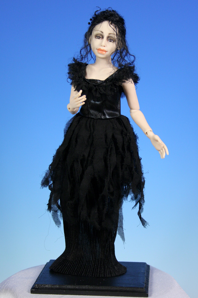 Color: Black - One-Of-A-Kind Doll by Tanya Abaimova. Ball-Jointed Dolls Gallery 