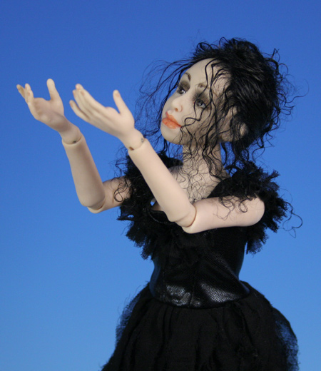 Color: Black - One-Of-A-Kind Doll by Tanya Abaimova. Ball-Jointed Dolls Gallery 