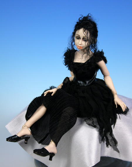 Color: Black - One-Of-A-Kind Doll by Tanya Abaimova. Ball-Jointed Dolls Gallery 