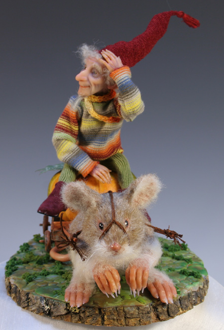 Pumpkin Ride - One-Of-A-Kind Doll by Tanya Abaimova. Creatures Gallery 