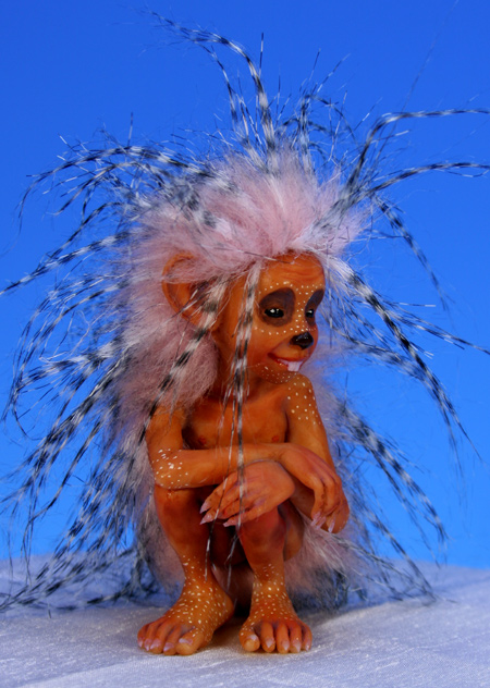 Hedgehog Elf - One-Of-A-Kind Doll by Tanya Abaimova. Creatures Gallery 
