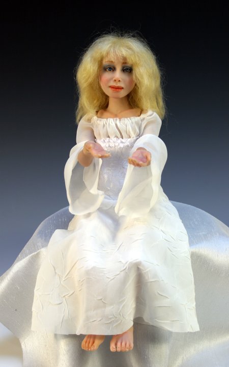 Color: White - One-Of-A-Kind Doll by Tanya Abaimova. Ball-Jointed Dolls Gallery 