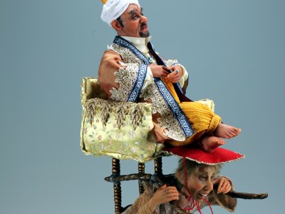 Rickshaw - One-of-a-kind Art Doll by Tanya Abaimova