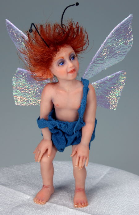 Blue Pixie - One-Of-A-Kind Doll by Tanya Abaimova. Creatures Gallery 