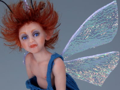 Blue Pixie - One-of-a-kind Art Doll by Tanya Abaimova