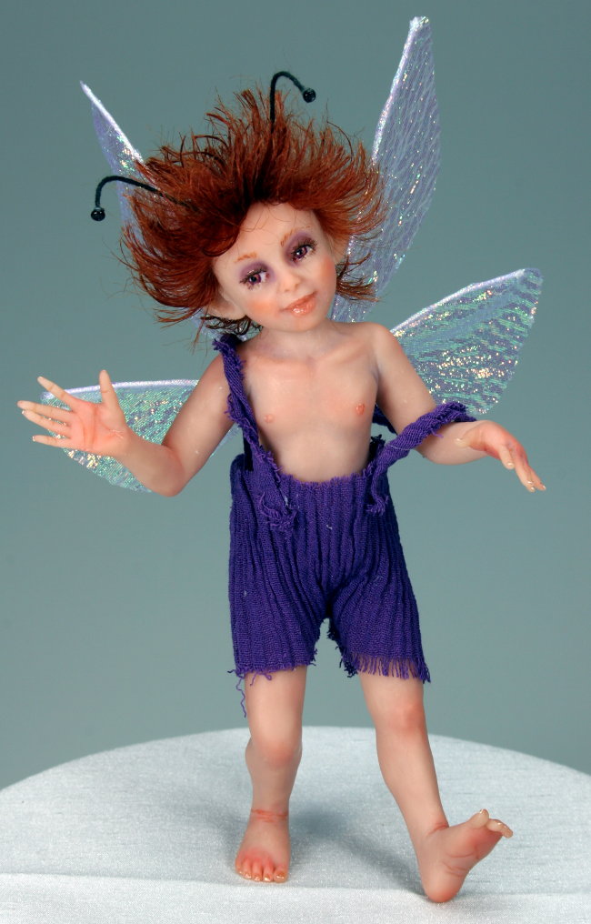 Violet Pixie - One-Of-A-Kind Doll by Tanya Abaimova. Creatures Gallery 